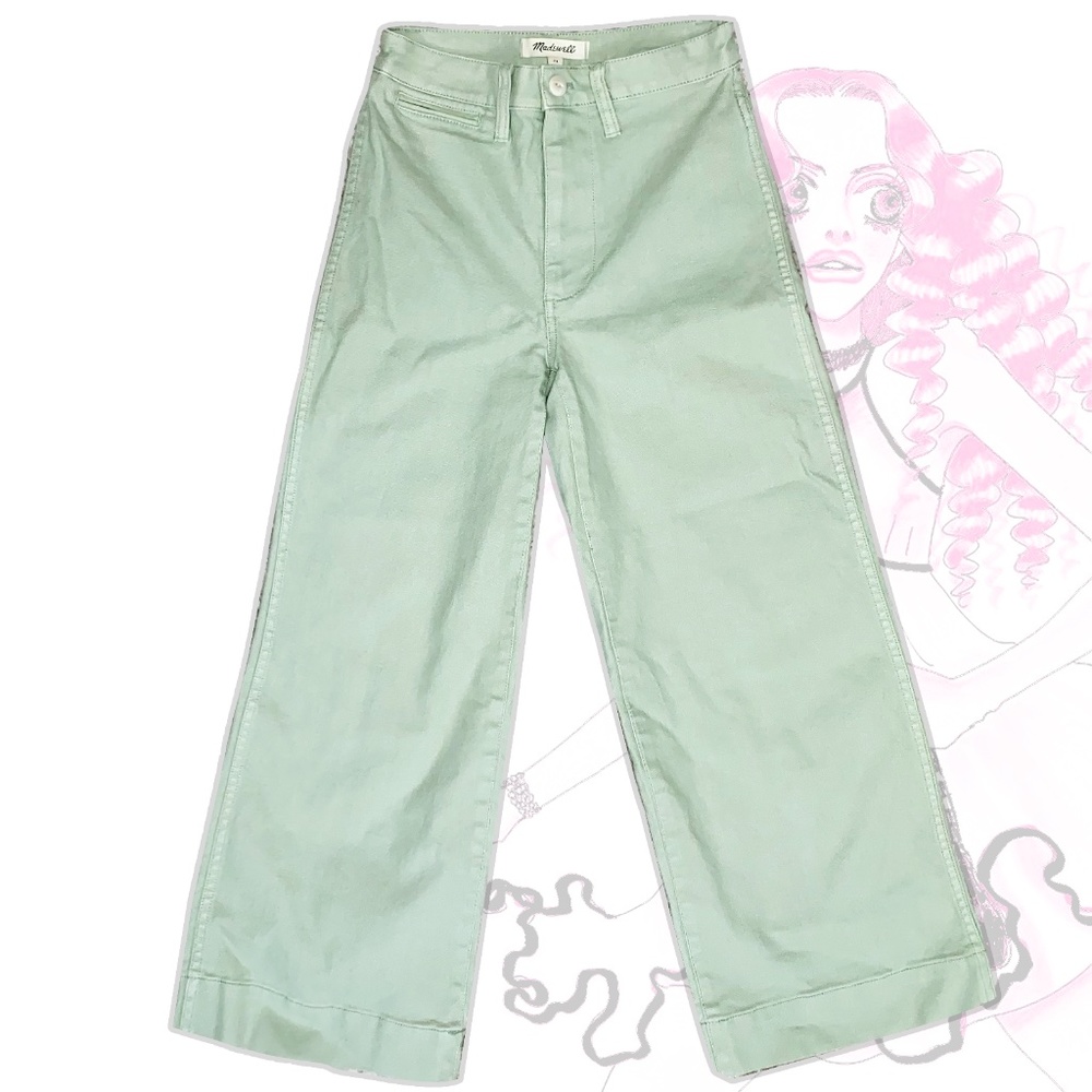 Madewell Mint Green Wide Leg Pants